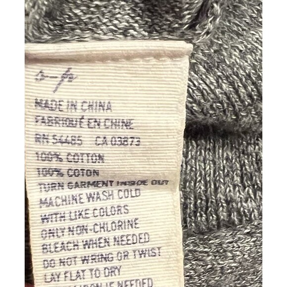 American Eagle Outfitters Gray Dolman 3/4 Length Sleeves Lightweight Knit Shirt - Picture 5 of 5